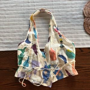 Vrg Girl Halter Wrap Tank Top - Artist Collab with Elle Musa - the music series